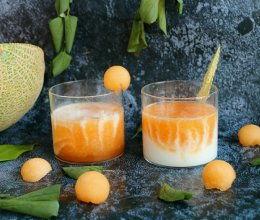 蜜瓜酸奶怎么吃,夏日清新口感新体验